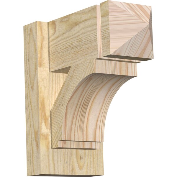 Ekena Millwork Imperial Arts & Crafts Rough Sawn Outlooker, Douglas Fir, 6"W x 12"D x 12"H OUT06X12X12IMP03RDF - main